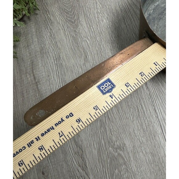 Antique Copper Cookware Sauce Pot Pan Tinned Copper Hand Wrought 6.5” - Picture 16 of 16